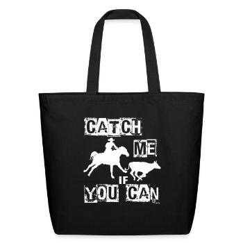 Catch me - Cutting - Eco-Friendly Cotton Tote - black - Front