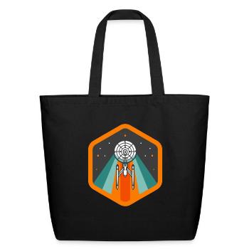 Enterprise Badge - Eco-Friendly Cotton Tote - black - Front