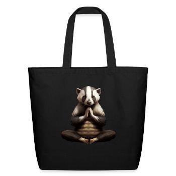 Yogi Badger - Eco-Friendly Cotton Tote - black - Front