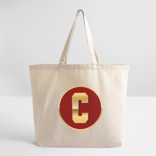 Letter C – Capital Varsity Alphabet Monogram - Eco-Friendly Cotton Tote