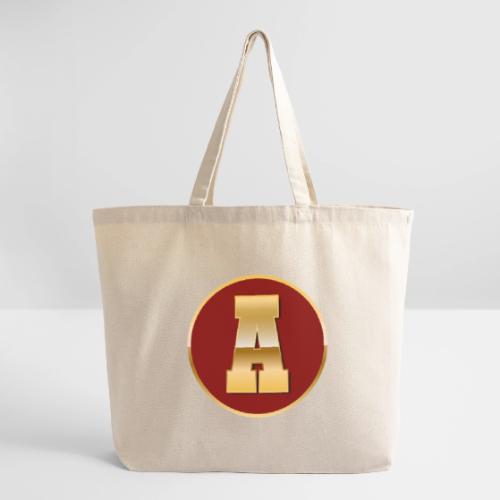 Letter A – Capital Varsity Alphabet Monogram - Eco-Friendly Cotton Tote