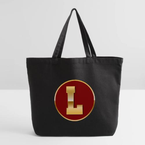 Letter L – Capital Varsity Alphabet Monogram - Eco-Friendly Cotton Tote