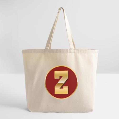 Letter Z – Capital Varsity Alphabet Monogram - Eco-Friendly Cotton Tote