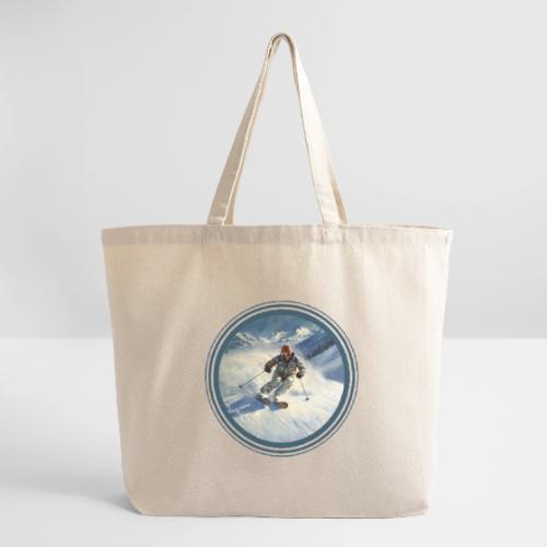 Skiing Power Moves - Eco-Friendly Cotton Tote