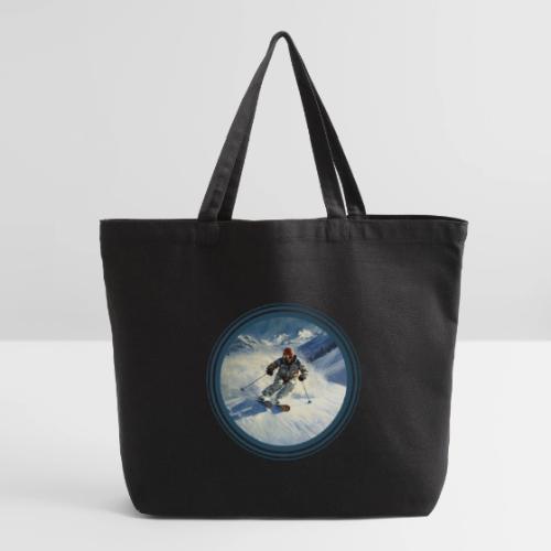 Skiing Power Moves - Eco-Friendly Cotton Tote