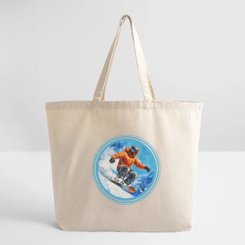 Snowboarding Motion - Eco-Friendly Cotton Tote