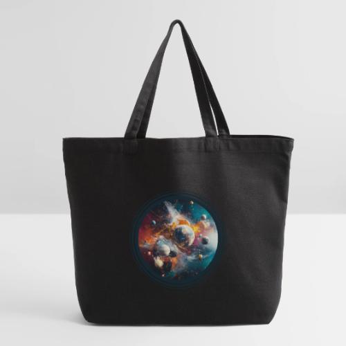 Planets in Acrylic Dreams - Eco-Friendly Cotton Tote