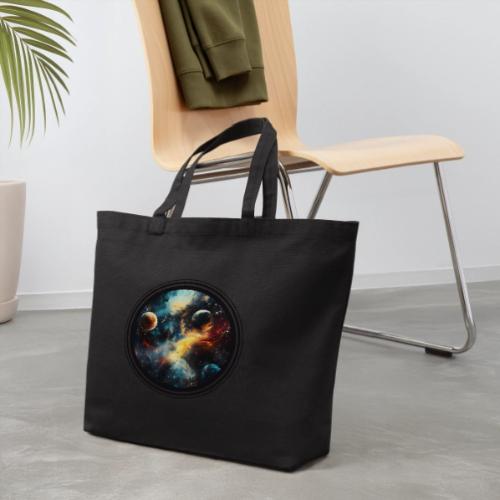 Painted Cosmos of Planets - Eco-Friendly Cotton Tote
