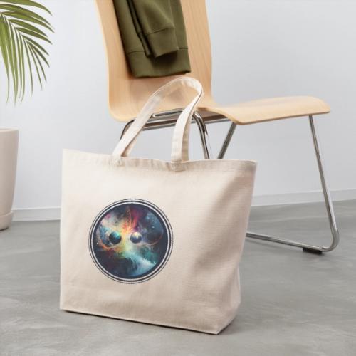 Chaotic Color Planets - Eco-Friendly Cotton Tote
