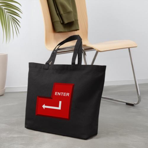 Just Press Enter - Eco-Friendly Cotton Tote