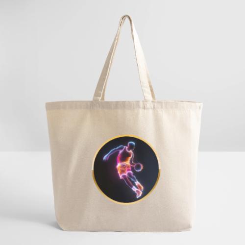 Neon Basketball Player - Eco-Friendly Cotton Tote