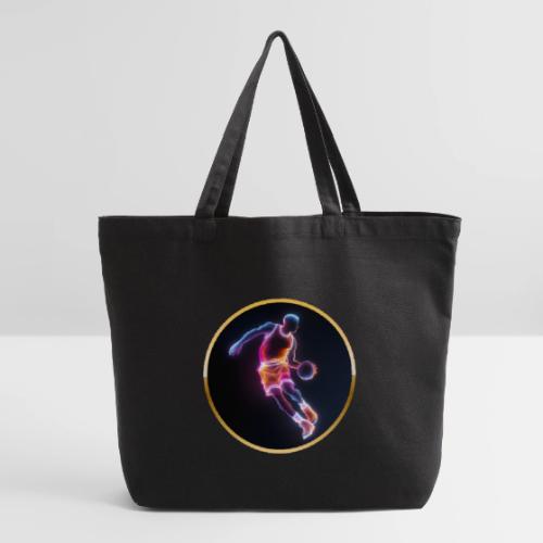 Neon Basketball Player - Eco-Friendly Cotton Tote