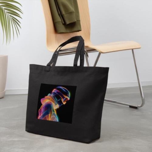 Snowboarding: Neon Gravity Ride - Eco-Friendly Cotton Tote