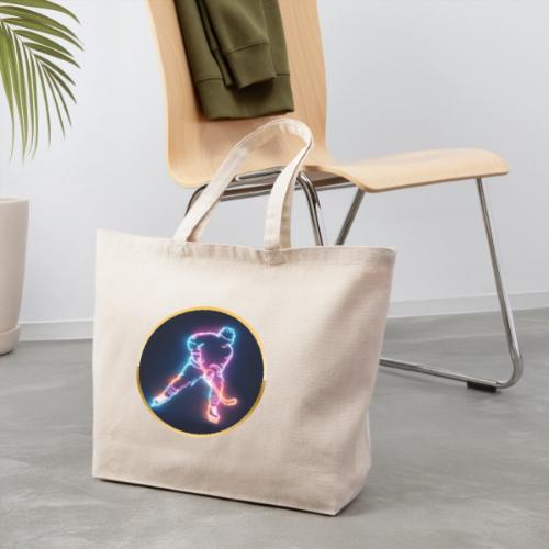 Golden Neon Hockey - Eco-Friendly Cotton Tote