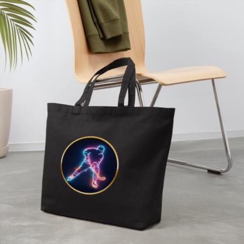 Golden Neon Hockey - Eco-Friendly Cotton Tote