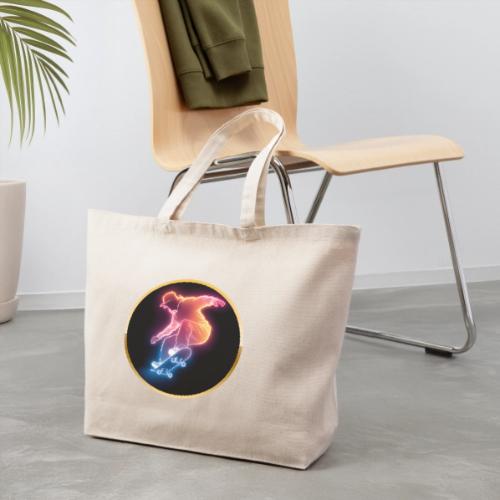 Skateboarding: Golden Trick Rider - Eco-Friendly Cotton Tote