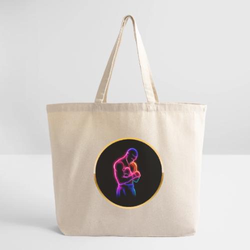Boxing: Neon Power Guard - Eco-Friendly Cotton Tote