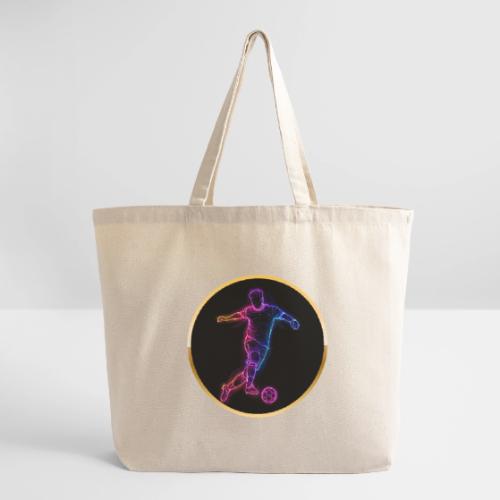 Neon Soccer Flow - Eco-Friendly Cotton Tote