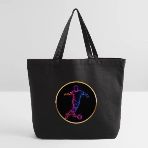 Neon Soccer Flow - Eco-Friendly Cotton Tote