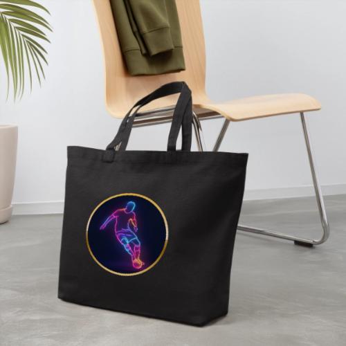 Soccer: Neon Golden Goal - Eco-Friendly Cotton Tote