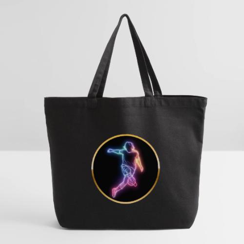Soccer: Neon Goal Fusion - Eco-Friendly Cotton Tote