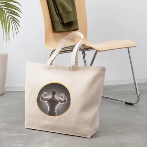 Bodybuilding: Neon Strength Frame - Eco-Friendly Cotton Tote