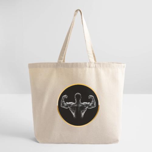 Bodybuilding: Golden Back Power - Eco-Friendly Cotton Tote