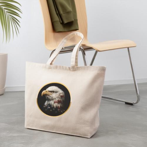 America: Golden Freedom Crest - Eco-Friendly Cotton Tote