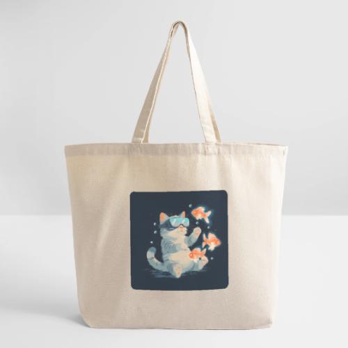 Cat: VR Fish Chase - Eco-Friendly Cotton Tote