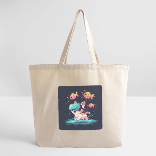 Virtual Kitty Quest - Eco-Friendly Cotton Tote