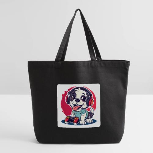 Puppy: Playful Paws Gaming Buddy - Eco-Friendly Cotton Tote