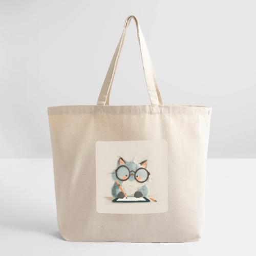 Creative Cat Digital Artist Illustration - Eco-Friendly Cotton Tote