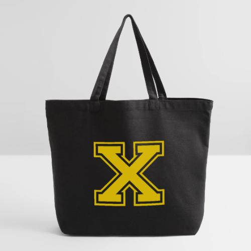Letter X – Capital Athletic Alphabet Monogram - Eco-Friendly Cotton Tote