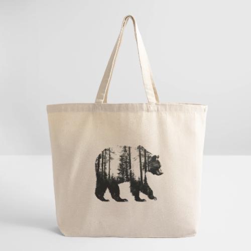 Evergreen Bear Silhouette - Eco-Friendly Cotton Tote