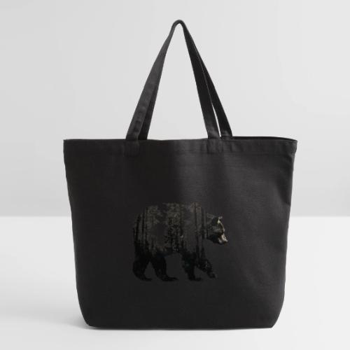 Evergreen Bear Silhouette - Eco-Friendly Cotton Tote