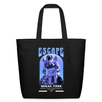 Astronaut Streetwear - Eco-Friendly Cotton Tote - black - Front