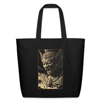 Golden Guardian Thai - Eco-Friendly Cotton Tote - black - Front