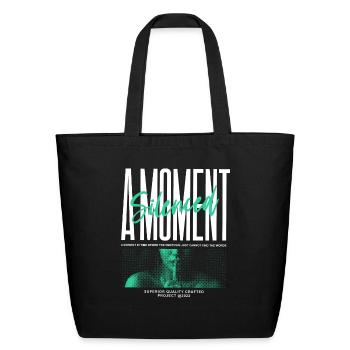 A Moment Streetwear - Eco-Friendly Cotton Tote - black - Front