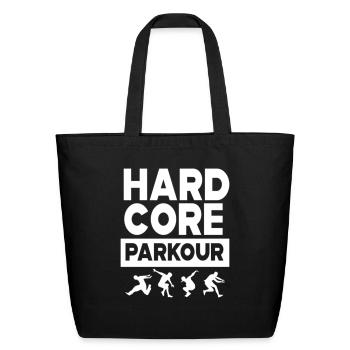 Parkour Hard Core Extreme Sports Free Runner - Eco-Friendly Cotton Tote - black - Front