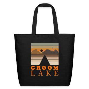 Groom Lake Tourist - Eco-Friendly Cotton Tote - black - Front