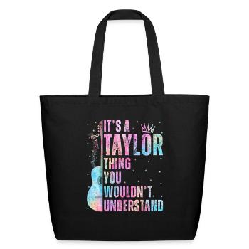 Kindergarten Miss Superstar - Eco-Friendly Cotton Tote - black - Front