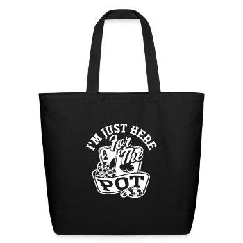 Funny Casino Poker Player Gift - Eco-Friendly Cotton Tote - black - Front