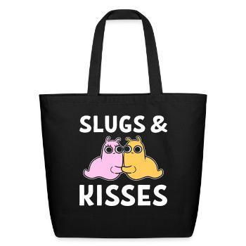 Funny Slug Pun Malacologist - Eco-Friendly Cotton Tote - black - Front