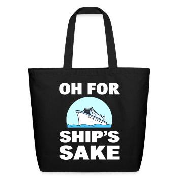 Cruising Vacation Tourist - Eco-Friendly Cotton Tote - black - Front