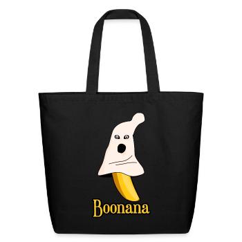Banana Ghost Bananas - Eco-Friendly Cotton Tote - black - Front