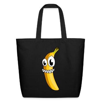 Banana Crazy Bananas - Eco-Friendly Cotton Tote - black - Front