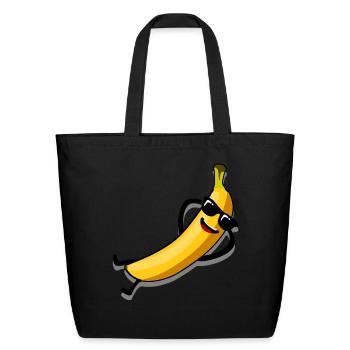 Bananas Sunglasses Banana - Eco-Friendly Cotton Tote - black - Front
