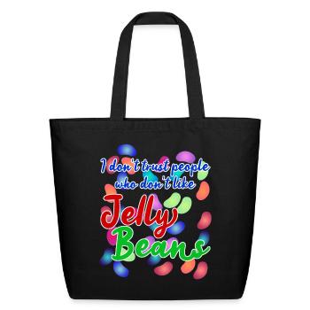 Jelly Bean Candy Jelly sweets Jelly Beans - Eco-Friendly Cotton Tote - black - Front