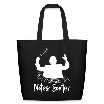 Classical Music Conductor Conducting - Eco-Friendly Cotton Tote - black - Front