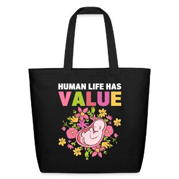 Pro Life Anti-Abortion Anti-abortion Activist - Eco-Friendly Cotton Tote - black - Front